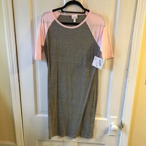 Gray and Pink Julia Dress